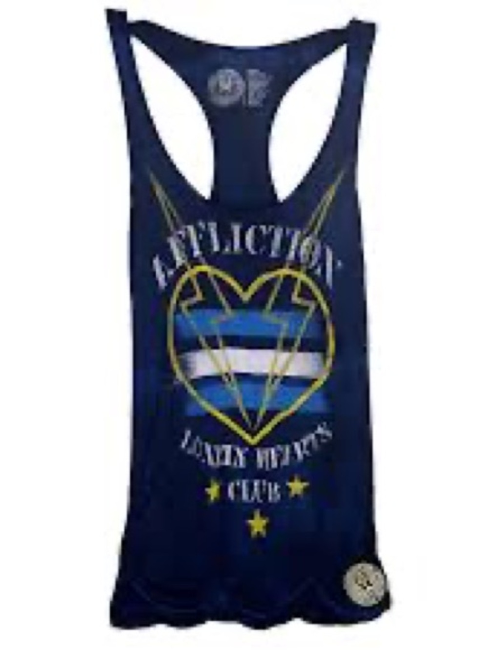 Affliction “Lonely Hearts Club” Navy Tank Top - Size Small